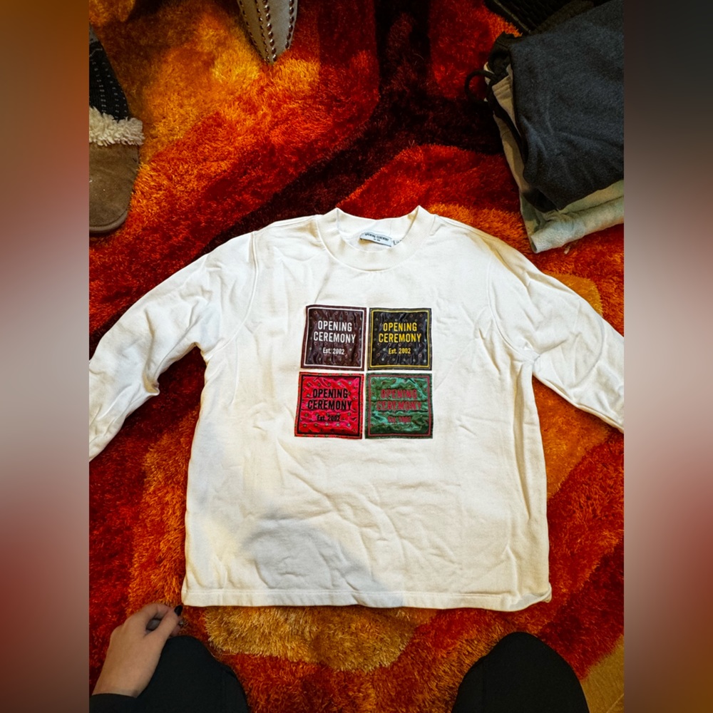 Opening Ceremony patchwork sweater